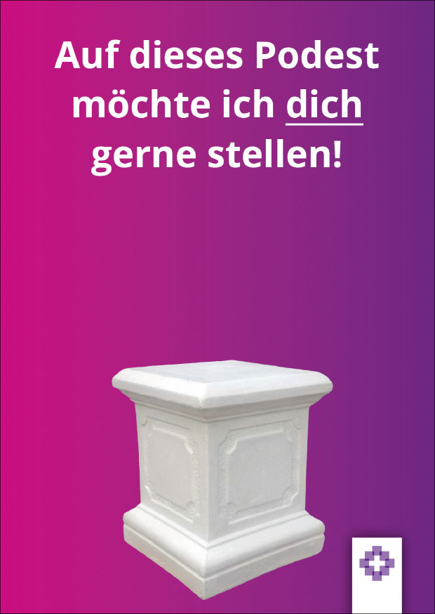 12-450064 Postkarte Frauensonntag 2025 Podest