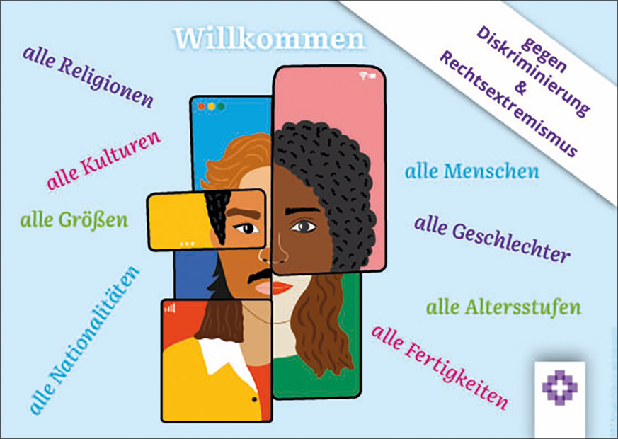 12-250052 Willkommen – Postkarte