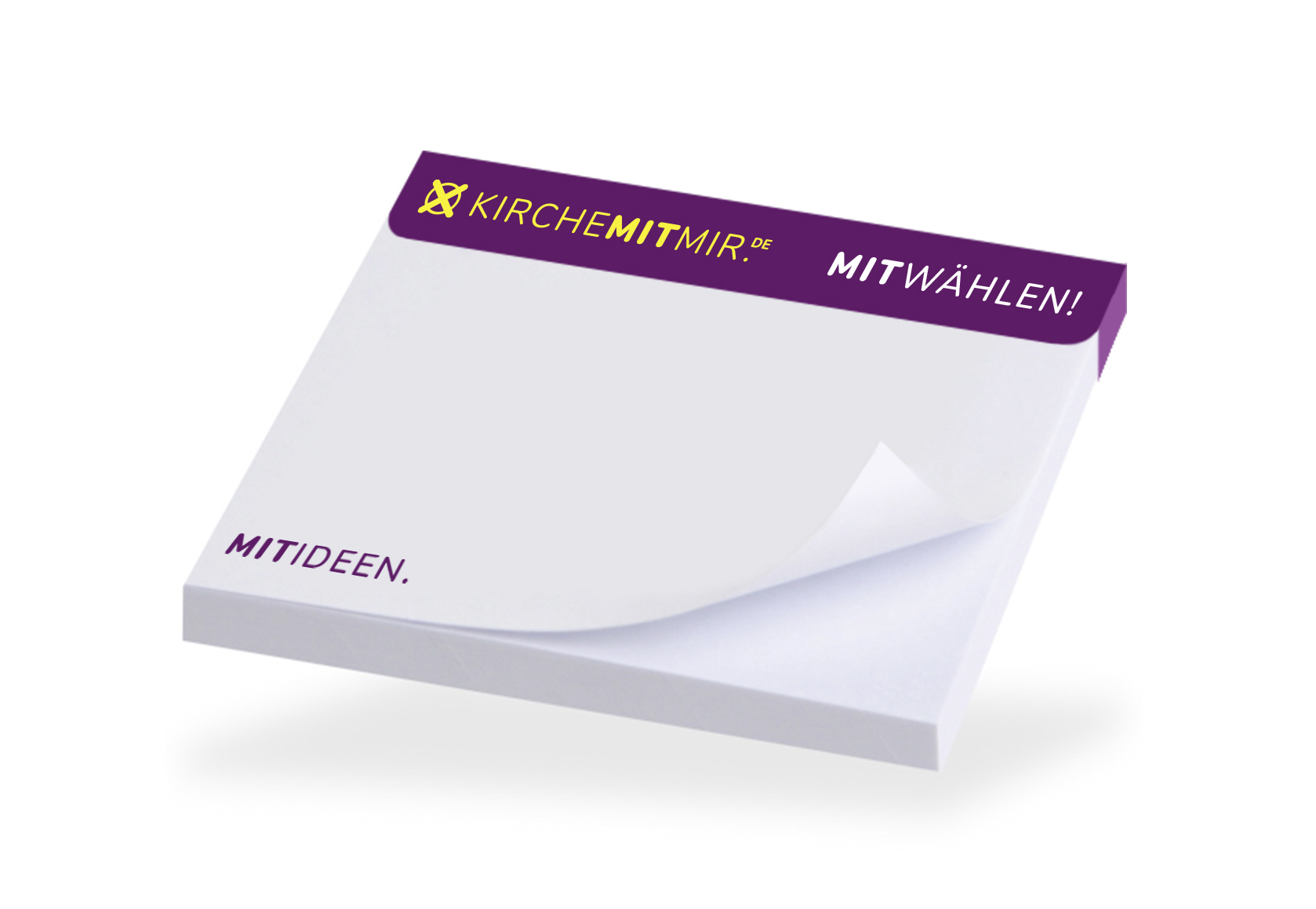 KMM_Kirchenwahl_Werbemittel_Post-it_WebShop Post-it Blöcke