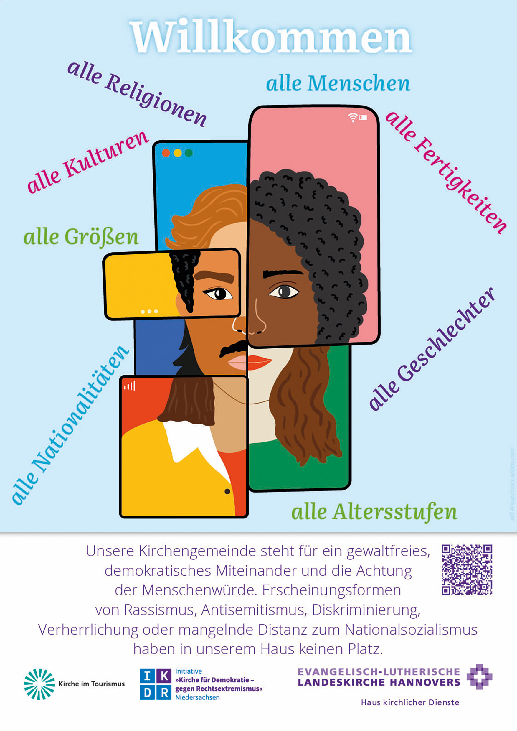 12-250051 Willkommen – Plakat A3