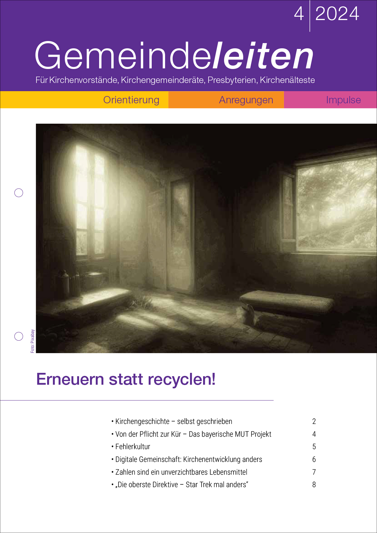 Gemeindeleiten – Das Magazin – Ausgabe 4/2024 – PDF-Version Gemeindeleiten – Das Magazin – Ausgabe 4/2024 – PDF-Version