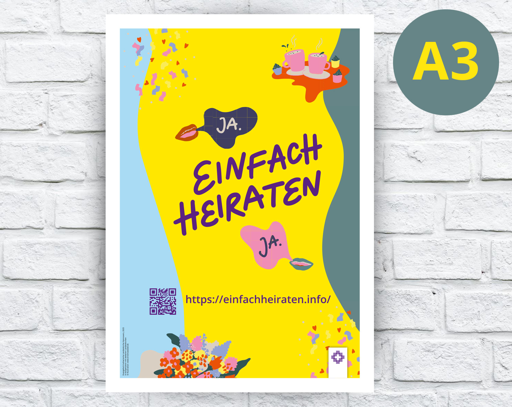 Plakat A3 "einfach heiraten" Plakat A3 "einfach heiraten"