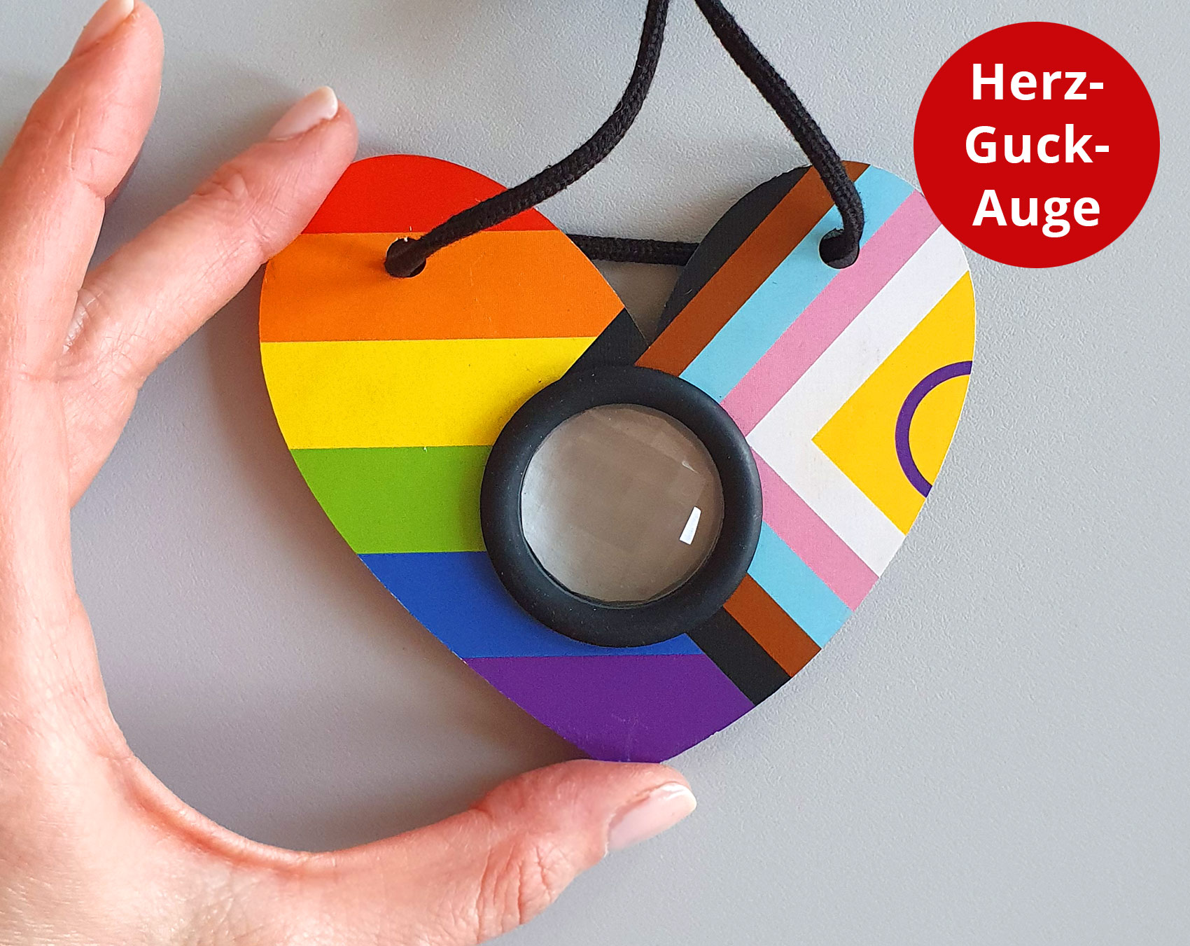 Herz mit Guckauge / Prisma