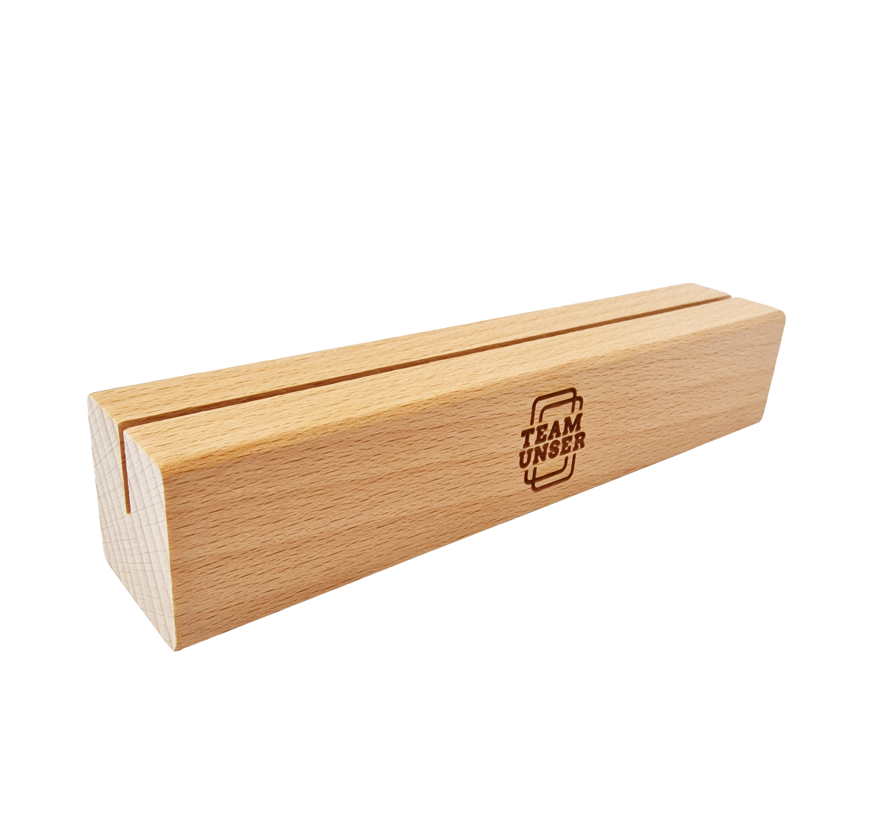 12-250054 TeamUnser – Kartenhalter Holz