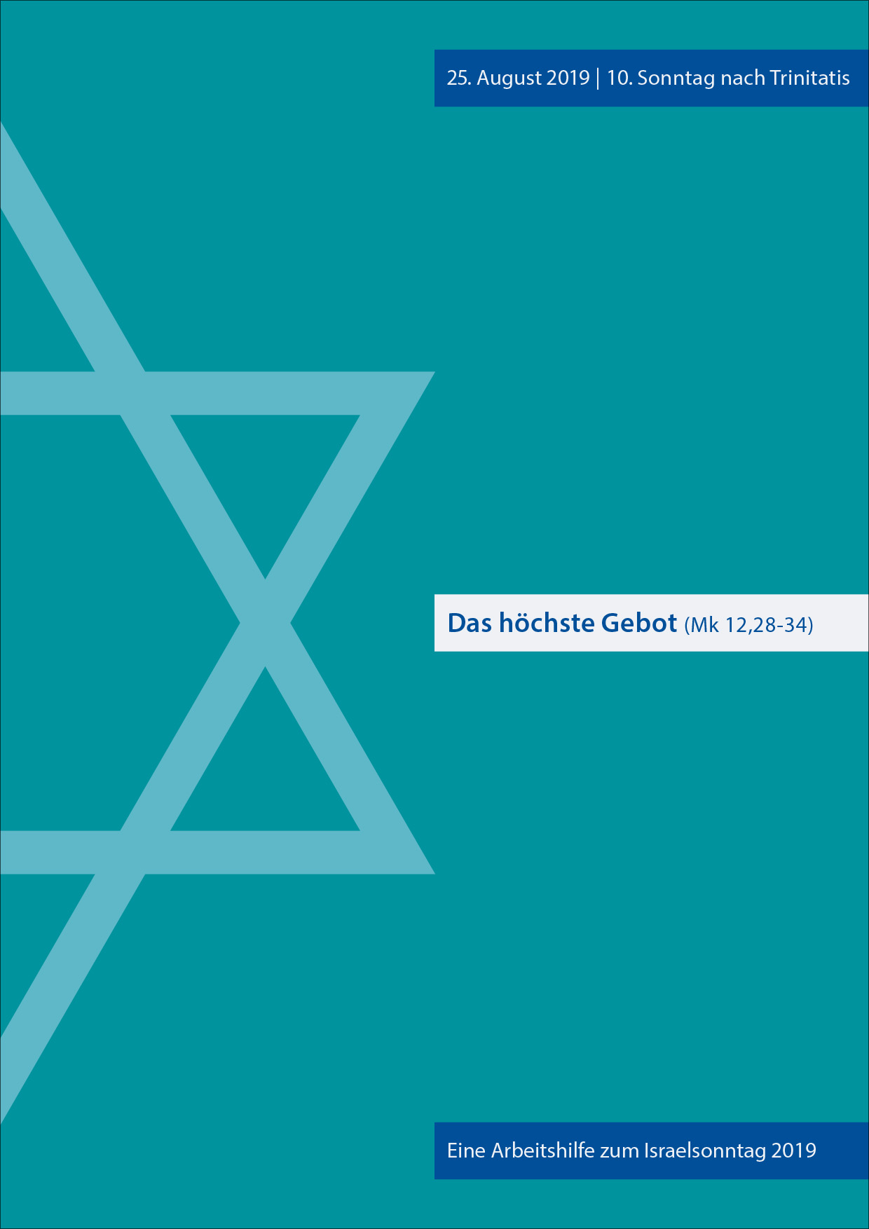 12-600035 Arbeitshilfe zum Israelsonntag 2019