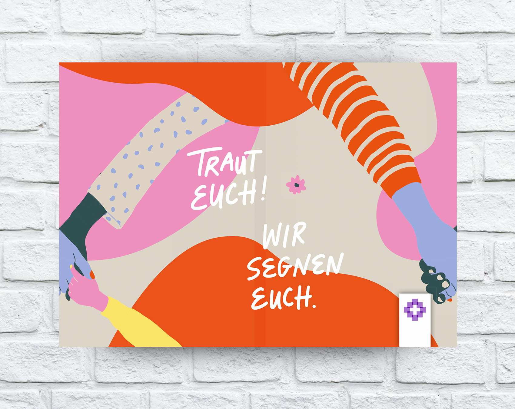 Postkarte "einfach heiraten"