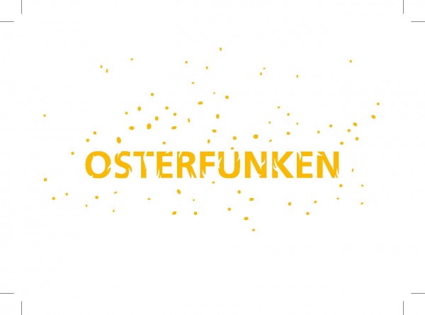 Postkarte Osterfunken Logo