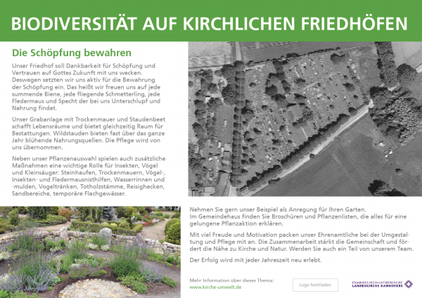 Eingangsschild Friedhof A2 Quer