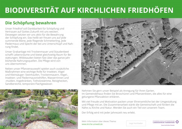 Eingangsschild Friedhof A2 Quer